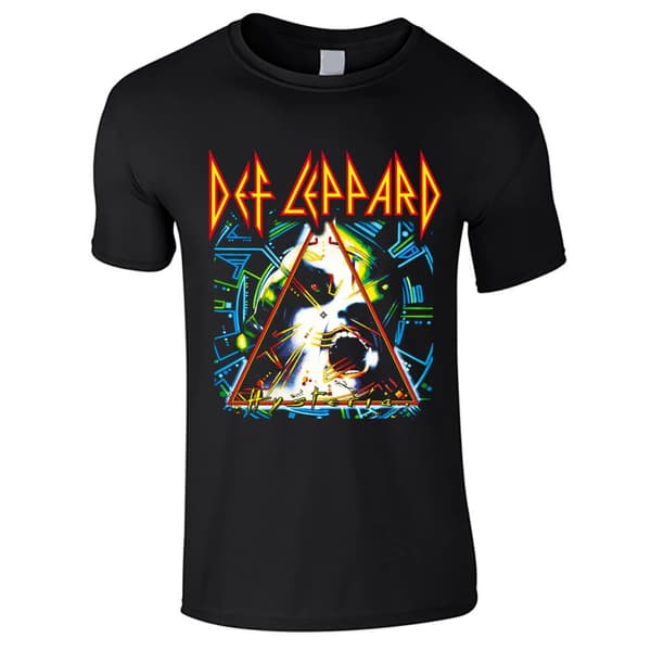 Def Leppard - Hysteria  T-Shirt Sort Medium