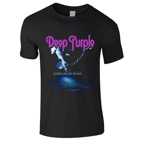 Deep Purple - Smoke On The Water  t- Barn T-Shirt