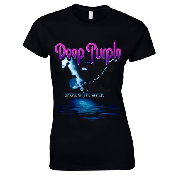 Deep Purple - Smoke On The Water  Naisten T-Paita