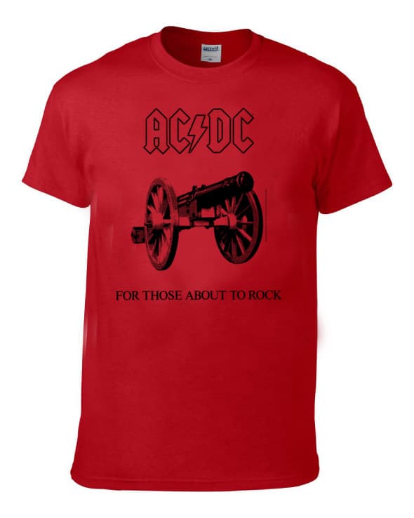 AC/DC For those about to rock   Red T-shirt til børn