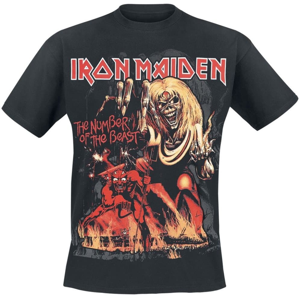 Iron Maiden Number of the Beast Graphic T-Paita