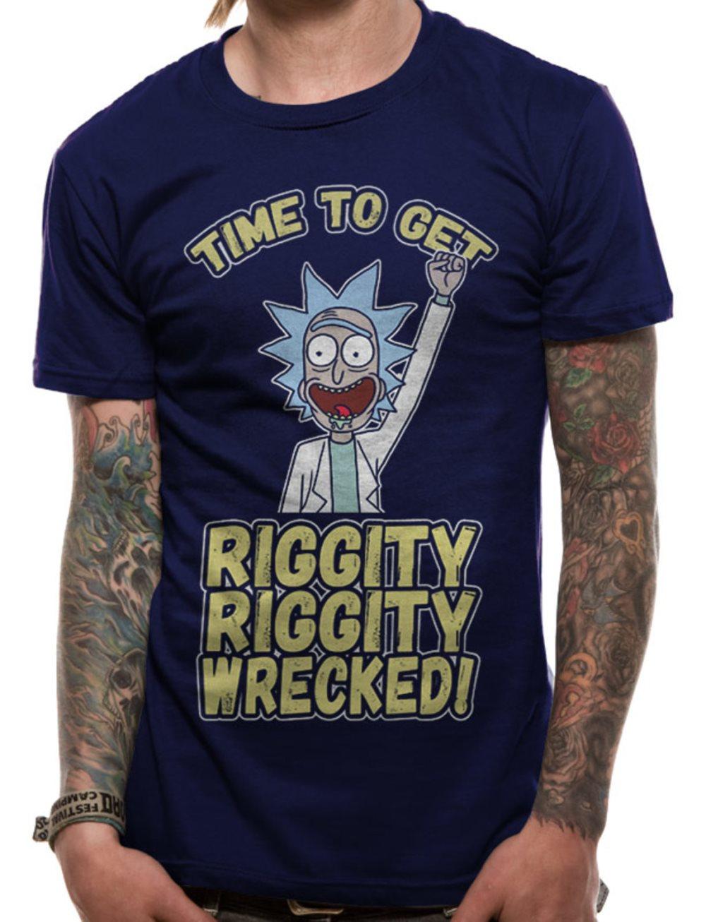 Rick And Morty - Riggity Wrecked T-Paita