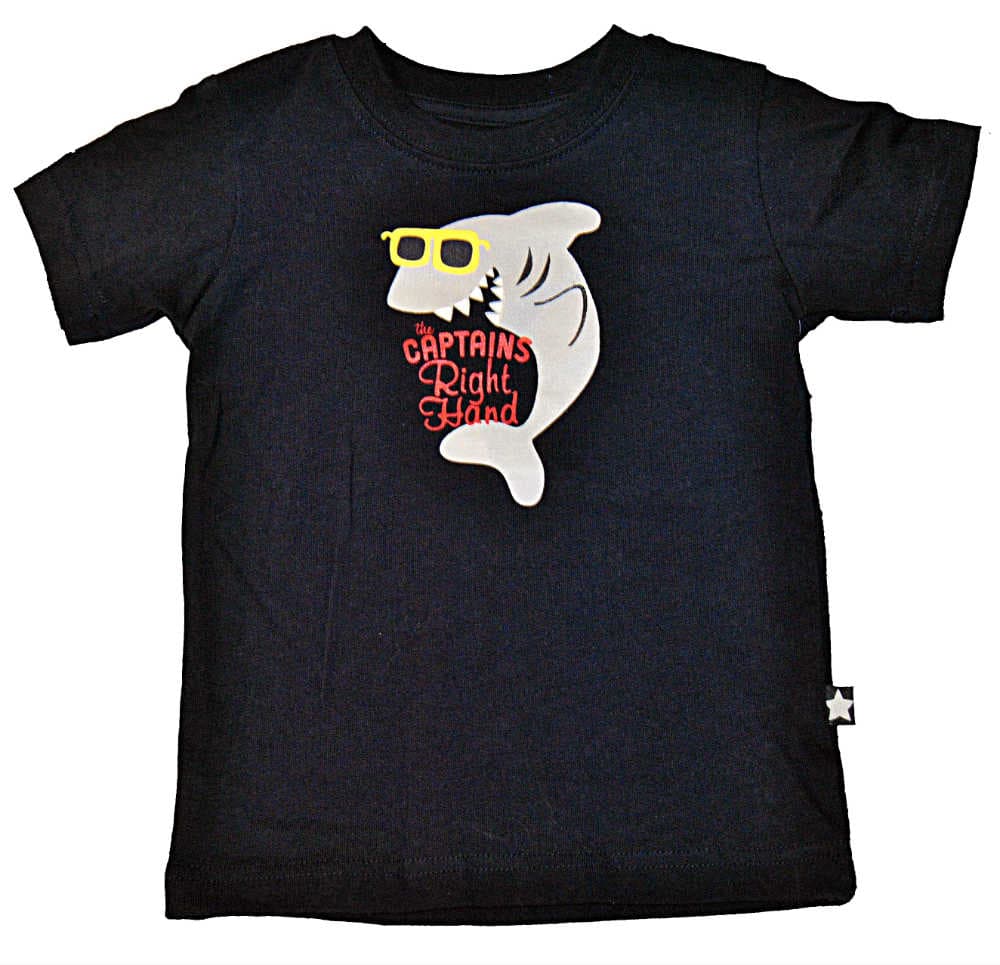 Baby-T-shirt med haj