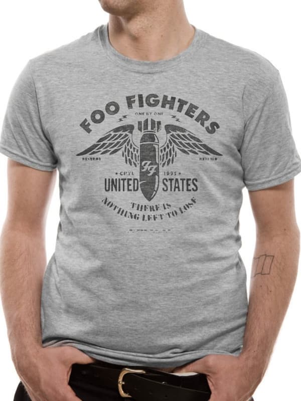 The Foo Fighters - Stencil Grey T-Skjorter