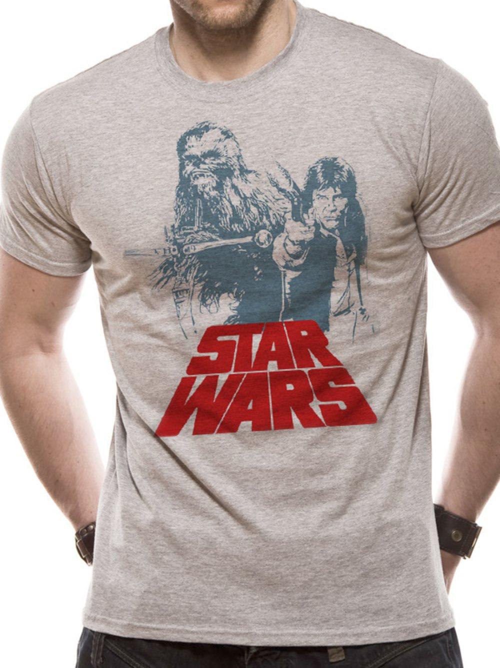 Star Wars - Solo Chewie Duet Retro T-Shirt