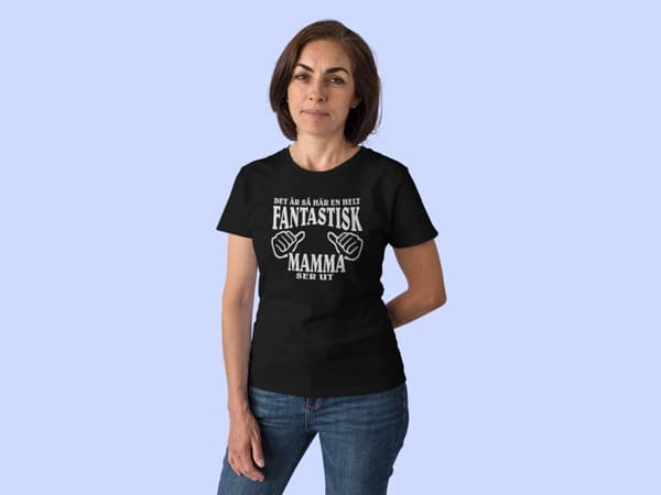 Mamma T-shirt & mugg paket -  Fantastisk Mamma ser ut