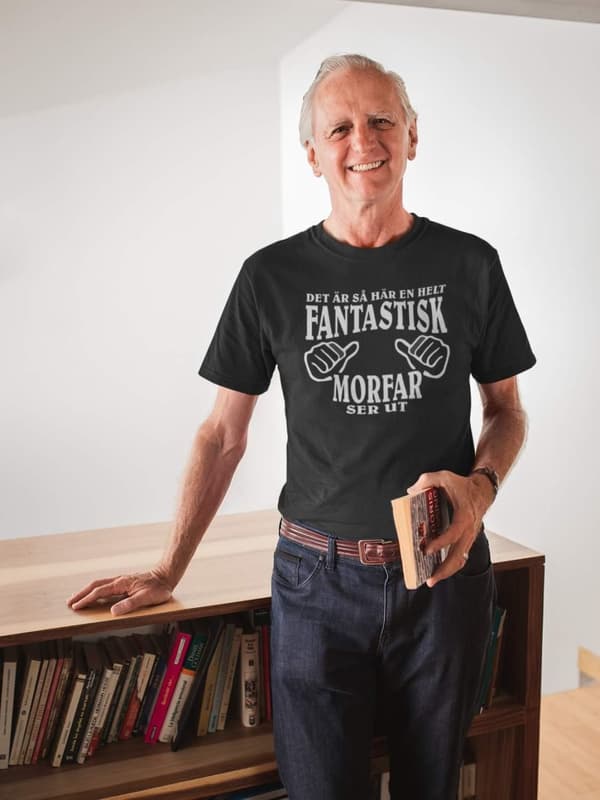Morfar T-shirt & mugg paket Här en helt fantastisk Morfar ser ut