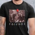 Miniatyrbild 6 av 9: Svart skräckfilm t-shirt Pennywise Jason Jigsaw & friends horror