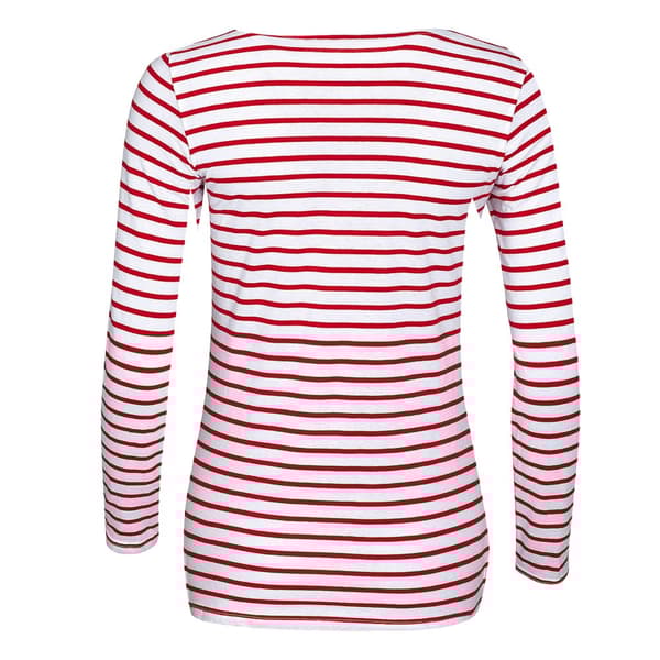 SOLS Womens/Ladies Marine Long Sleeve Stripe T-Shirt