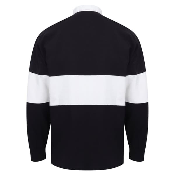 Front Row Unisex-rugbytrøje med paneler og tagfri mærkning til voksne