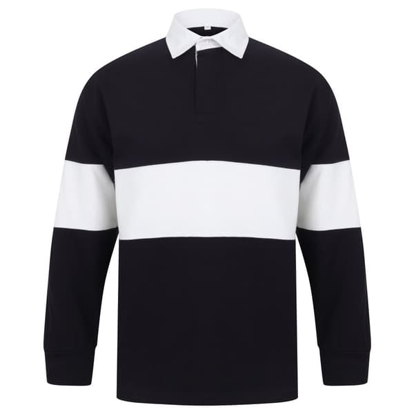 Front Row Unisex-rugbytrøje med paneler og tagfri mærkning til voksne
