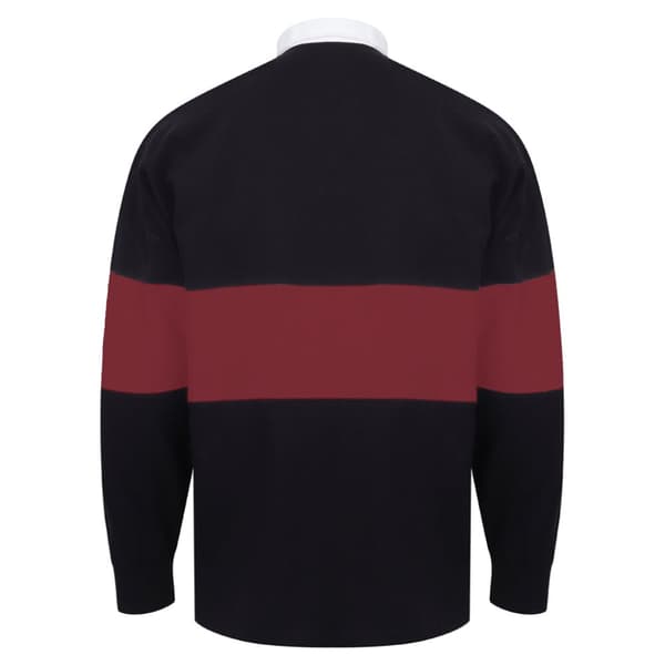 Front Row Adults Unisex Panelled Tag Free Rugby Shirt