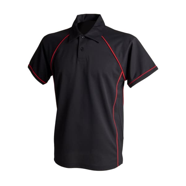 Finden & Hales Polo shirt för män med pipad prestanda för sport