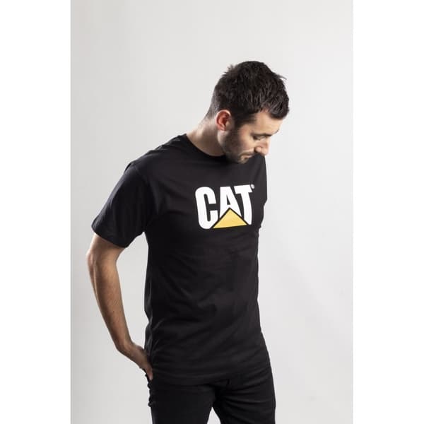 Caterpillar Kortærmet T-shirt med TM-logo til mænd