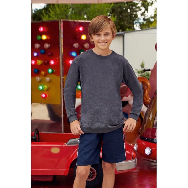 Fruit of the Loom Langærmet T-shirt med lange ærmer til børn (pakke med 2 stk.)
