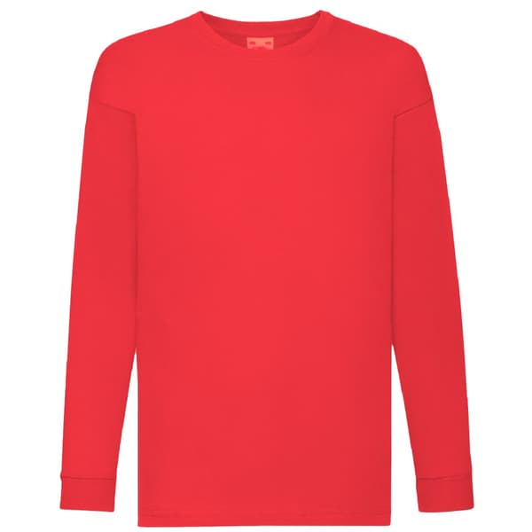 Fruit of the Loom Langærmet T-shirt med lange ærmer til børn (pakke med 2 stk.)