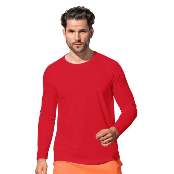 Stedman Mens Active 140 långärmad Tee för män