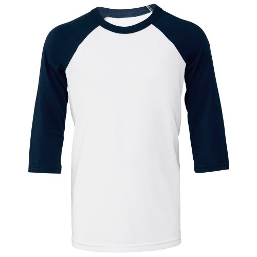 Bild av Bella + Canvas Barn / barn 3/4 ärmar Baseball T-shirt