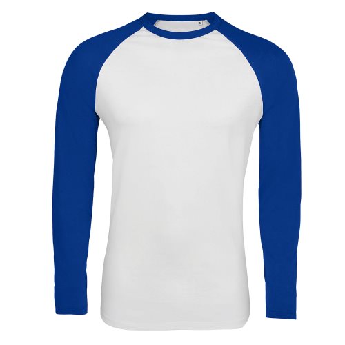 Bild av SOLS Mens Funky Contrast långärmad T-shirt