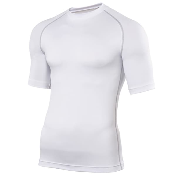 Rhino Herre sportsunderlag i kortærmet T-shirt med korte ærmer White S/M