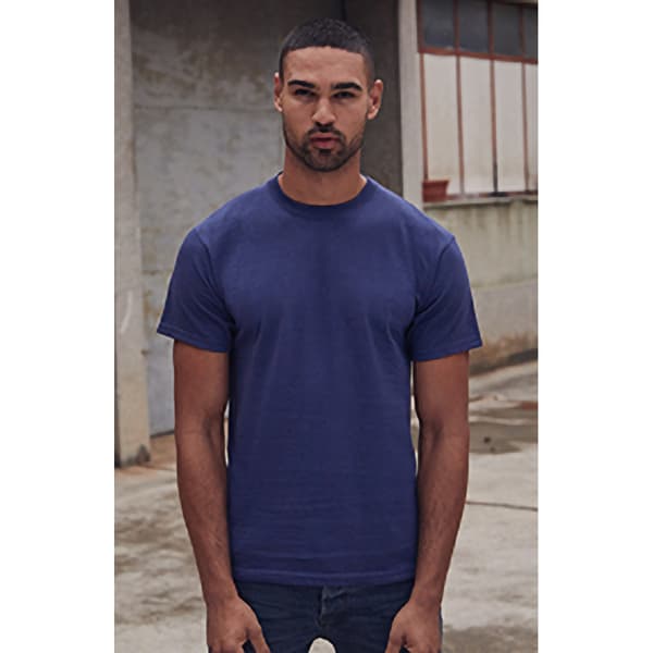 Fruit of the Loom Herre tung Belcoro® bomulds T-shirt med korte ærmer i kraftig vægt