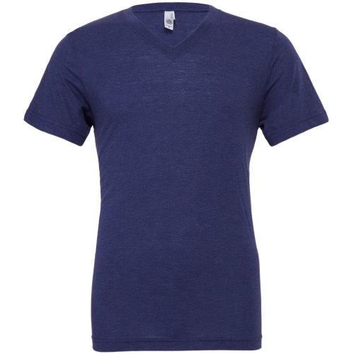 Bild av Canvas Mens Triblend V-Neck kortärmad T-shirt