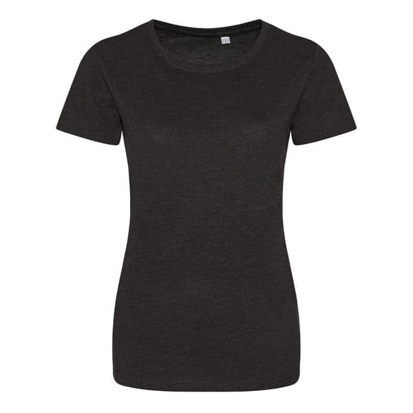 AWDis Womens/Ladies Girlie Tri-Blend T-Shirt Heather Black XS