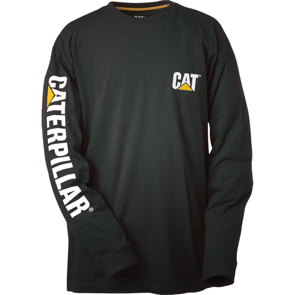 Caterpillar Trademark Banner L/S Tee / T-tröjor för män / T-tröjor