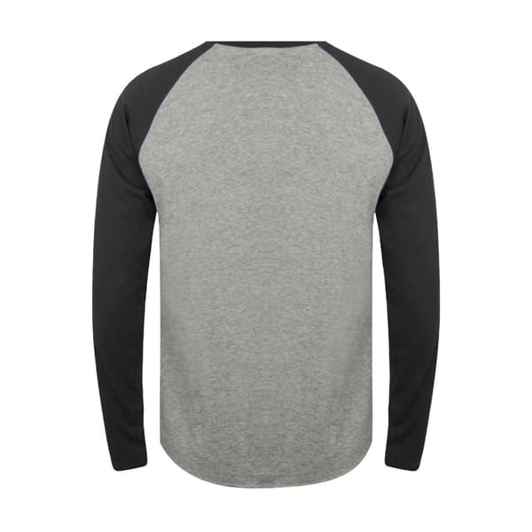 Tee Jays Mens Long Sleeve Baseball T-Shirt