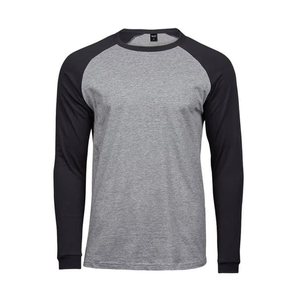 Tee Jays Mens Long Sleeve Baseball T-Shirt
