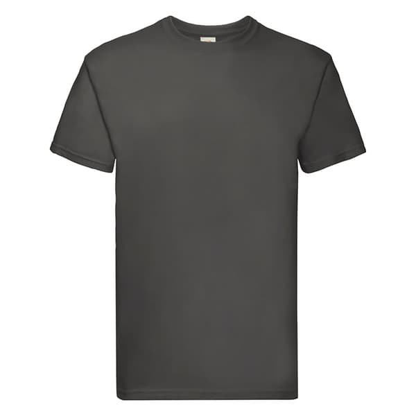 Fruit of the Loom Herre Super Premium kortærmet T-shirt med kort ærme og rund hals