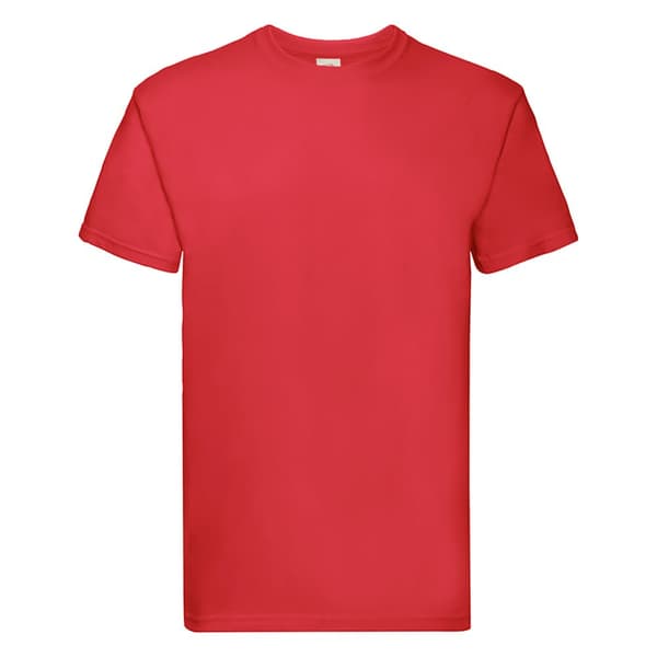 Fruit of the Loom Herre Super Premium kortærmet T-shirt med kort ærme og rund hals