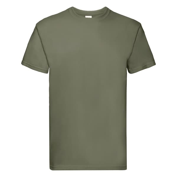 Fruit of the Loom Herre Super Premium kortærmet T-shirt med kort ærme og rund hals