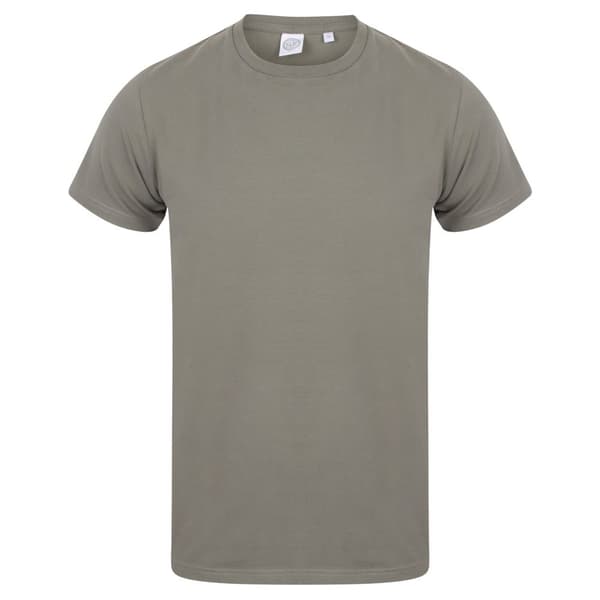 Skinni Fit Män Mens Feel Good Stretch kortärmad T-shirt