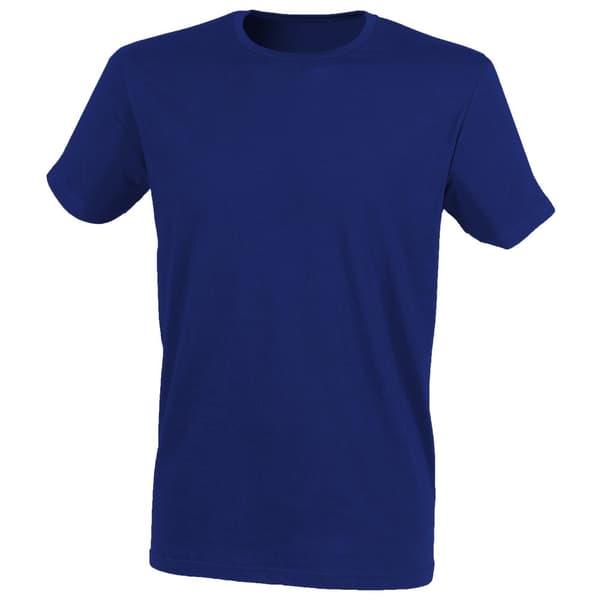 Skinni Fit Män Mens Feel Good Stretch kortärmad T-shirt