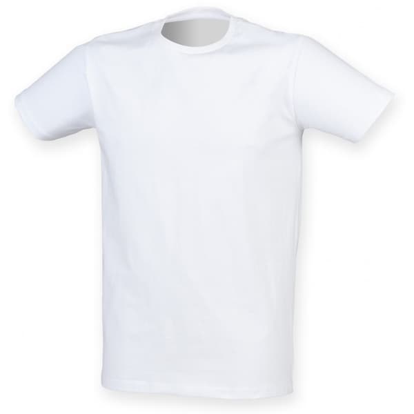 Skinni Fit Män Mens Feel Good Stretch kortärmad T-shirt