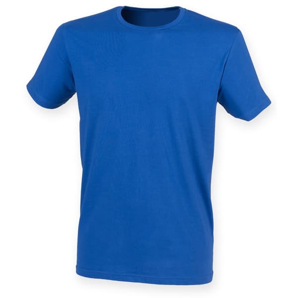 Skinni Fit Män Mens Feel Good Stretch kortärmad T-shirt