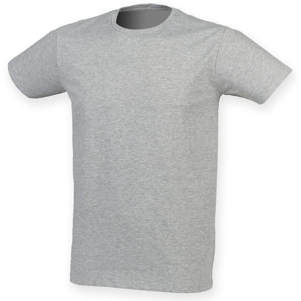 Skinni Fit Män Mens Feel Good Stretch kortärmad T-shirt