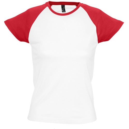 Bild av SOLS Dam / Damer Milky Contrast Kort / ärm T-shirt