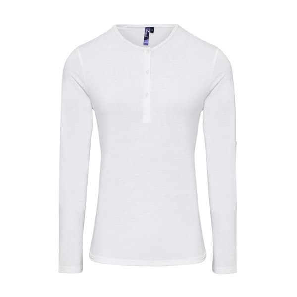Premier Kvinnor/Damer Long John Roll Sleeve Tee med lång ärm