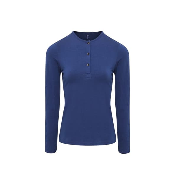 Premier Kvinnor/Damer Long John Roll Sleeve Tee med lång ärm