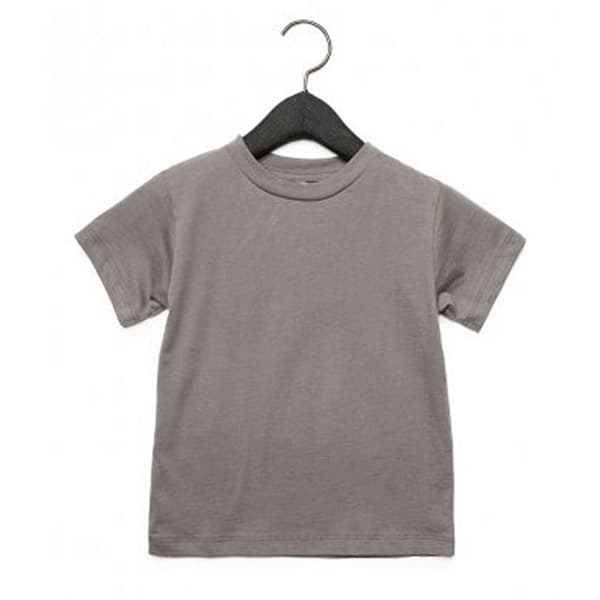 Canvas Unisex T-shirt för barn med halsringning Asphalt Age 5