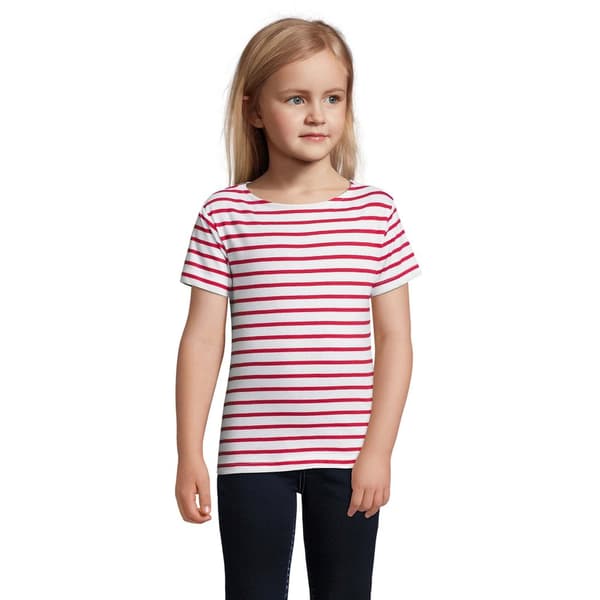 SOLS Childrens/Kids Miles Striped Short Sleeve T-Shirt