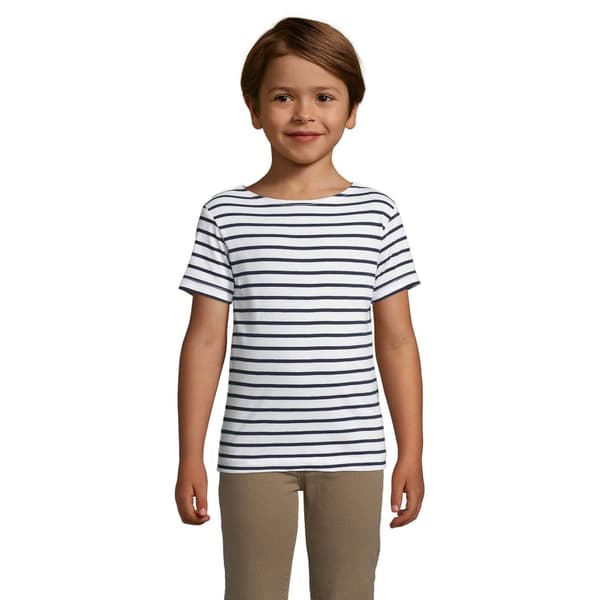 SOLS Childrens/Kids Miles Striped Short Sleeve T-Shirt