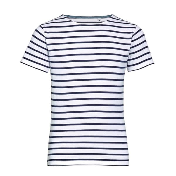 SOLS Childrens/Kids Miles Striped Short Sleeve T-Shirt