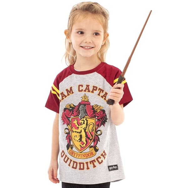 Harry Potter Official Girls Gryffindor Quidditch Team Captain T-Shirt