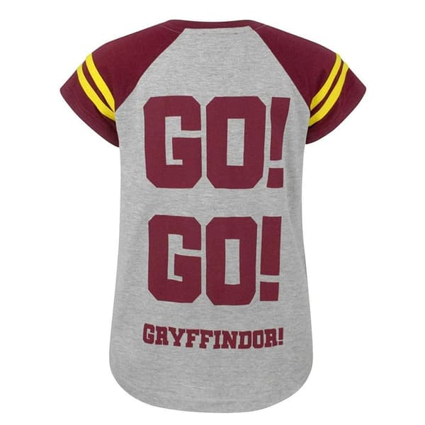 Harry Potter Official Girls Gryffindor Quidditch Team Captain T-Shirt