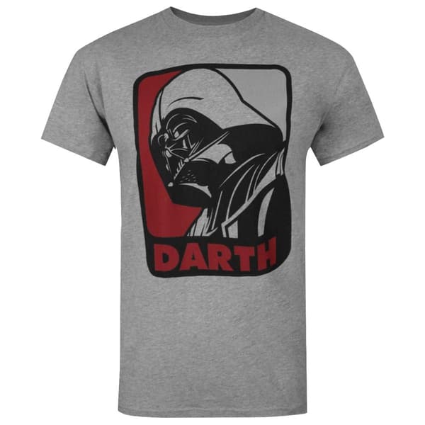 Star Wars Officiell herr Darth Vader Sport T-Shirt Grey L