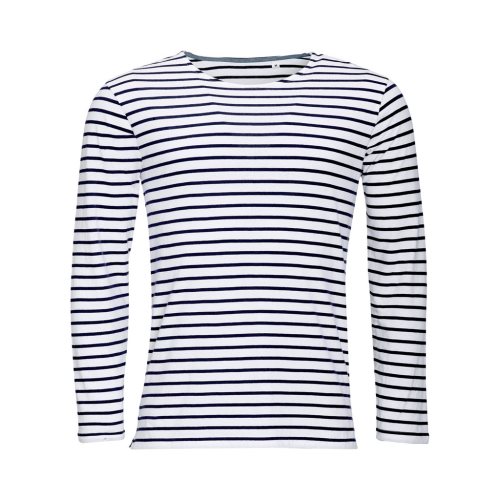Bild av SOLS Herr långärmad randig T-shirt för herrar