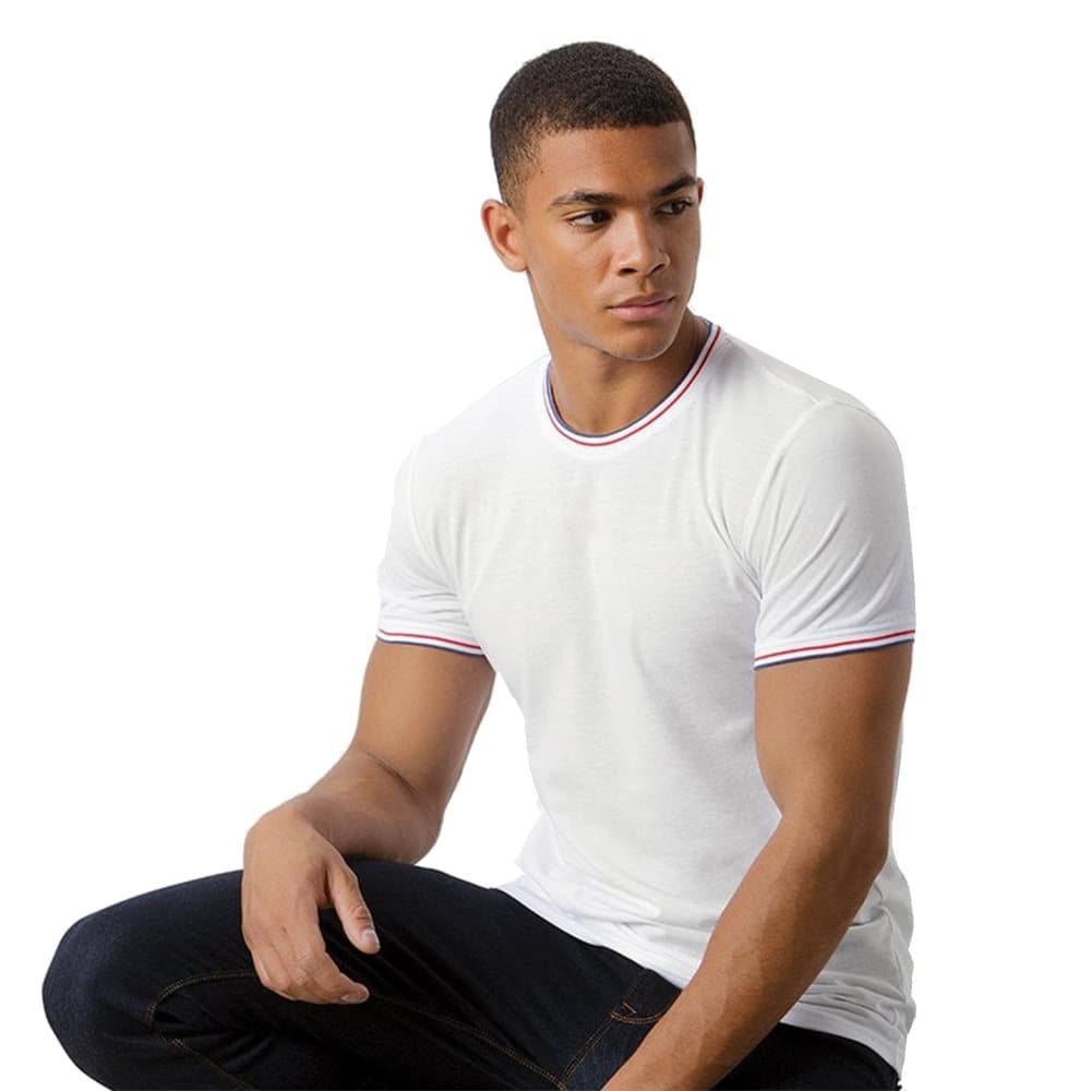 Kustom Kit Mens Fashion Fit Tipped T-Shirt
